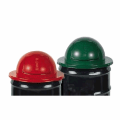 55 Gallon Heavy Metal Dome Top Drum Covers