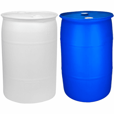 55 Gallon NEW Water Barrel | Food Grade Material Choose: Blue Or White