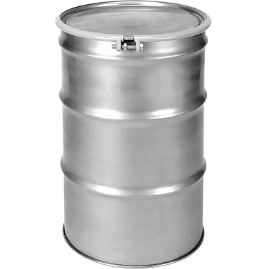 55 Gallon Open Head Stainless Steel Drums