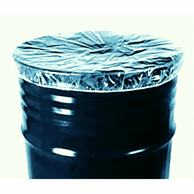 55 Gallon, Shower Cap Drum Cover, Black, 8 mil 