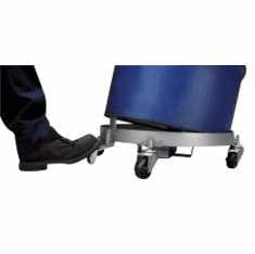 55 Gallon Tilting Drum Dolly, Steel Casters