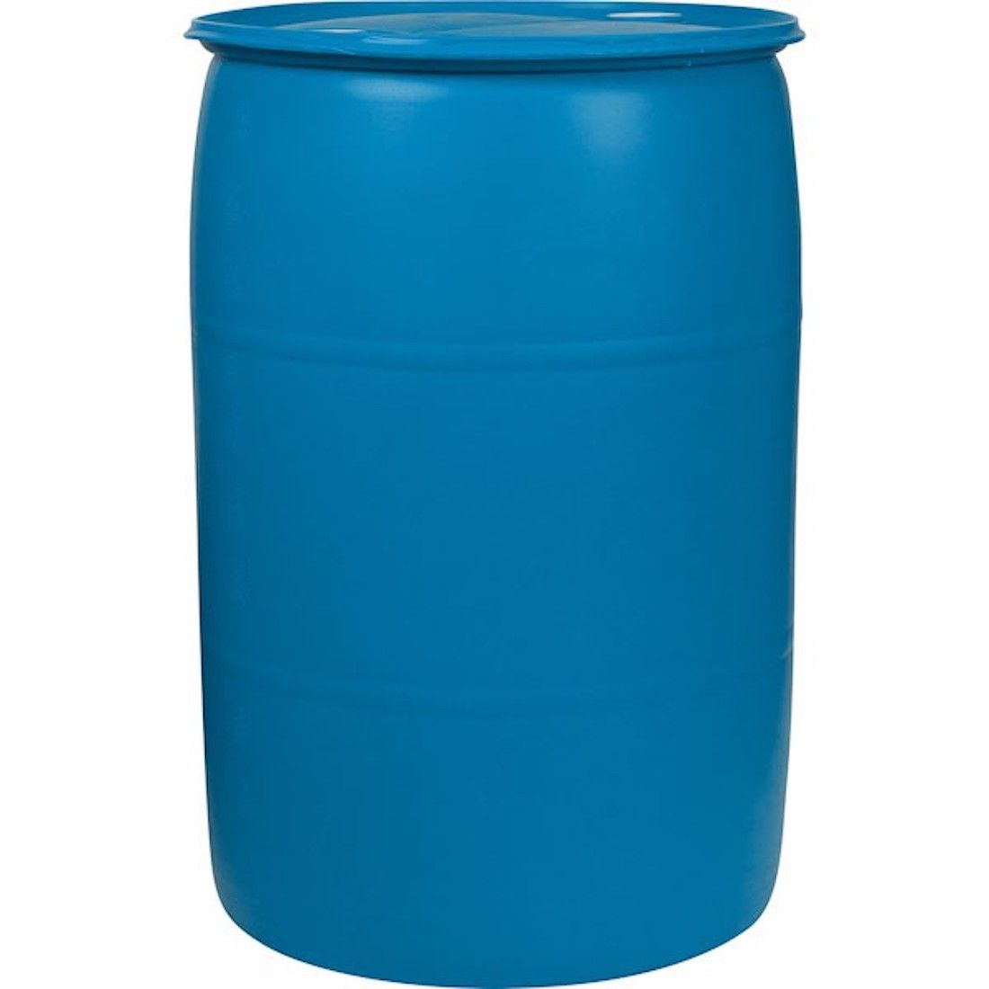 55 Gallon Used Plastic Water Barrel Or Rain Barrel Blue or White