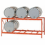 6-Drum, 2 Shelves - Economical Drum Storage Racks