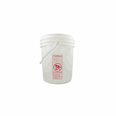 6 Gallon Bucket, White, Premium Grade, 3 Pack