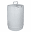 6 Gallon Round Closed-Head Plastic Jugs White, With screw Cap