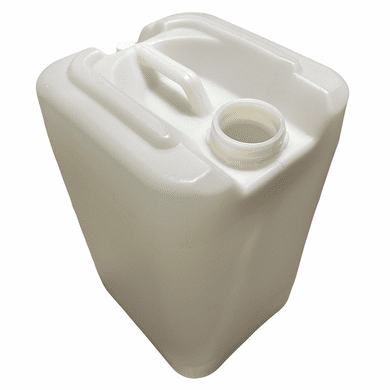 6 Gallon Square Plastic Jug Closed-Head with 70mm Cap | Natural Color