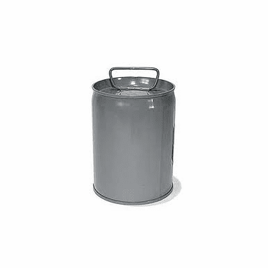 7 Gallon Epoxy Phenolic Tight-Head Steel Pails & Cans, Gray