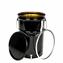 7 Gallon Open Top, 24 Gauge Steel Pails & Cans, Black, Plain Top with Lever Lock Ring <br>
