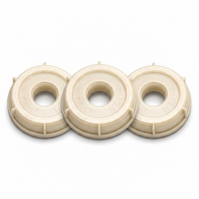 70mm Plastic Screw Cap, with 3/4" Reducer, 3 Pack