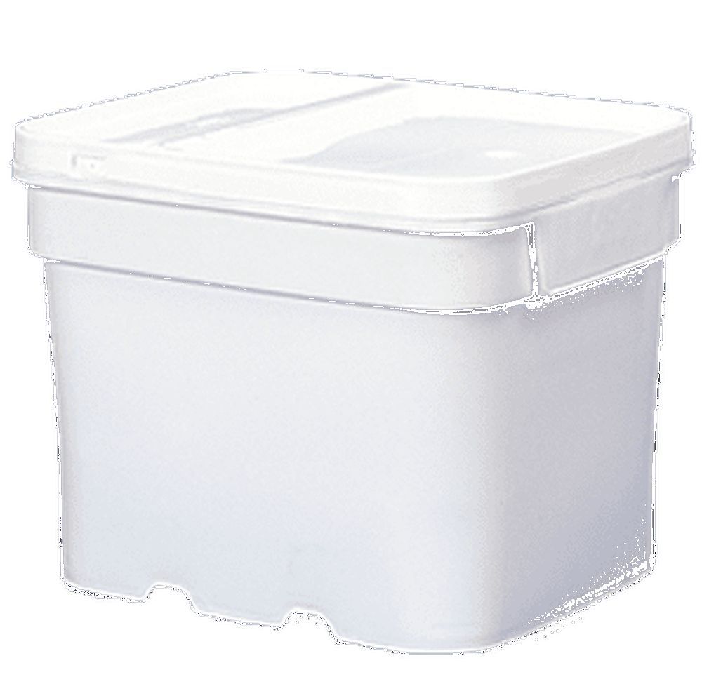 8 gal.Square Ez Stor® Bucket Pail and lid, recessed handle, 6 Pack