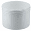 8 oz Polypropylene Wide Mouth Jars, 140 Case Pack - FDA Compliant, White with 89-400 Cap