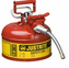 Accuflow Type II Steel Safety Can For Flammables <br>1 gallon |  9" x 5/8" Hose <br><font color="#008000" >Free Shipping</font>