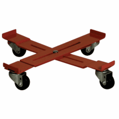 Adjustable Drum Dolly, 3" Rubber Casters-14" x 19"