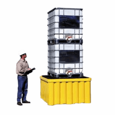  All Poly IBC Spill Pallet has a Big Deck, Small Footprint