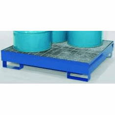 All-Steel Spill Containment Pallets,Standard, 4-drum  2400 LB Capacity