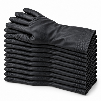 BEST Chloroflex Neoprene Chemical-Resistant Gloves Size 8, 12 Pairs