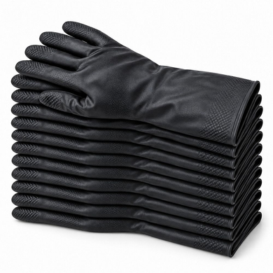 BEST Chloroflex Neoprene Chemical-Resistant Gloves Size 9, 12 Pairs