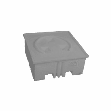 Big Mouth Polyethylene Spill Pallets 1 Drum-Gray