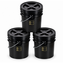 Black 5 Gal Gallon Plastic Buckets and Gamma Seal Lids Food Grade Combo 3 Pack | Free Shipping