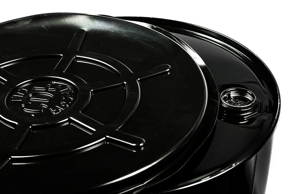 Black, 55 Gallon TightHead Polyethylene Drum Cover Black Plastic