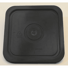 Black Lid for 4-Gallon Square Plastic Buckets  18-Pack, No Gasket, FDA-Compliant<br><font color="#FF0000">Free Shipping</font>