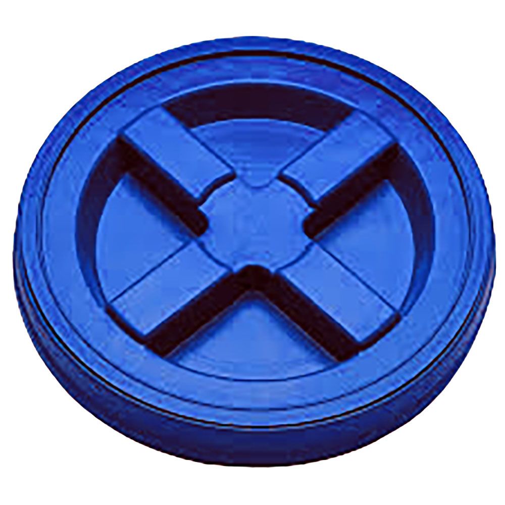 Blue 5 Gal Gallon Plastic Buckets & Gamma Seal Lids Food Grade Combo 6