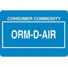 Blue ORM-D-Air, Consumer Commodity 1 3/8 x 2 1/4   1,000 Pack
