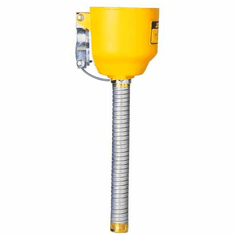 Bolt On Funnel Hose Attachment  for Type I Polyethylene Justrite Cans  for steel cans only  14 x 1 <br><font color="#008000" >Free Shipping</font>