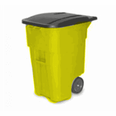 BRUTE Rollout container 50 gal- Yellow