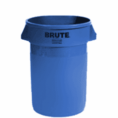 BRUTE Round Containers  without lid 32 gal - Blue