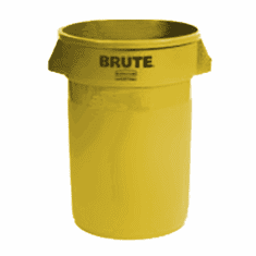 BRUTE Round Containers  without lid 32 gal - Yellow