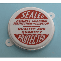 Capseals Round-Head Poly Plugs 2" Sealed Protected Printing -100 Pack
