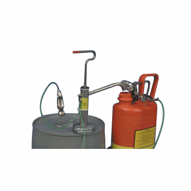 Carbon Steel Gallon Pail Pump-With Screw Cap Adapters