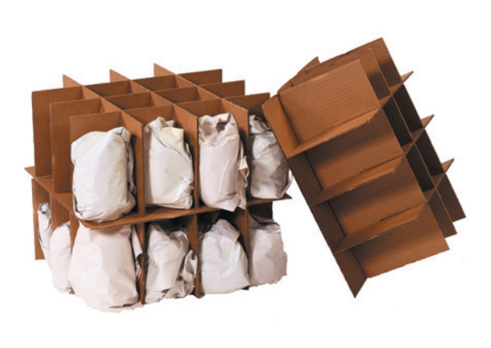 Cardboard Corrugated Dish Pack Partition Kit Moving Boxes