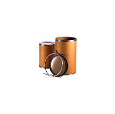 Cardboard Fiber Shipping Barrel | Open Head  Metal Chime | Metal Cover | Free Shipping