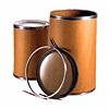 Cardboard Fiber Shipping Barrel | Open Head  Metal Chime | Metal Cover | Free Shipping