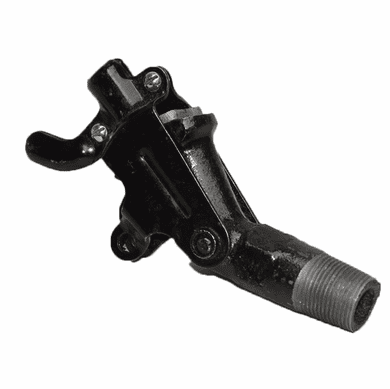 Cast Iron Gate Valve Bung Faucet | 3/4 Inch NPT Inlet | Self Closing Standard Handle | 4" Long Handle