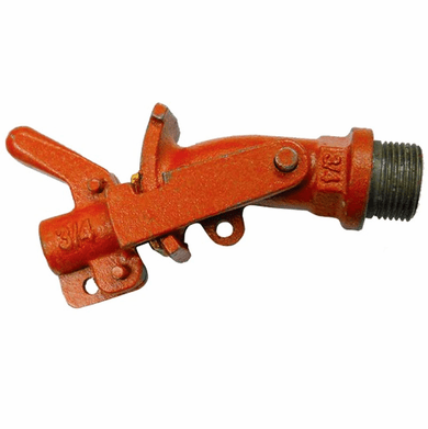Cast Iron Gate Valve - Lock Nut - 3/4 Inch NPT Inlet | Standard Handle | For dispensing non-flammable viscous liquids | 2-Year Limited Warranty