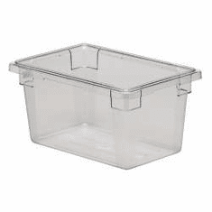 Clear  Polycarb 18" x 12" x 9"  5 gal. Rubbermaid Food Boxes,