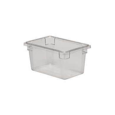 Clear Polycarb 18" x 12" x 9" 5 gal. Rubbermaid Food Boxes,