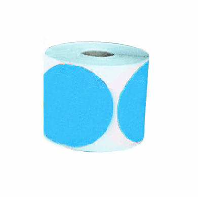 Colored Circle Labels 3/4" 1,000 Per Roll Light-Blue