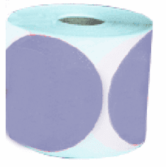 Colored Circle Labels 4"      500 Per Roll    Gray