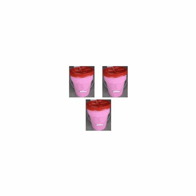 Combo, 5 Gallon, Pink Bucket and Red Gamma Seal - 3 Pack  ~BACK ORDERED~