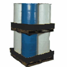 Contain Drum Leaks on Trailers Econo-Stacker  48 x 48 x 10  2-Pack Black