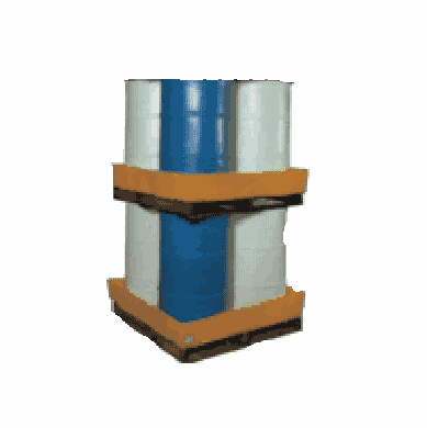 Contain Drum Leaks on Trailers Econo-Stacker  48 x 48 x 10  2-Pack Orange