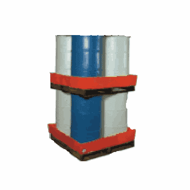 Contain Drum Leaks on Trailers Econo-Stacker  48 x 48 x 10  2-Pack Red