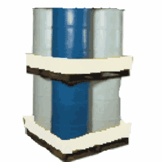 Contain Drum Leaks on Trailers Econo-Stacker  48 x 48 x 10  2-Pack White