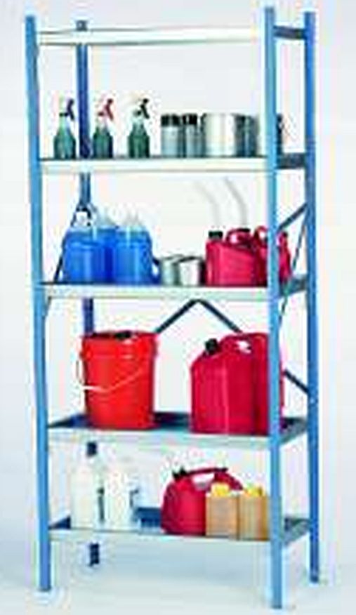 Industrial Containment Storage Shelves | 4 Shelf System | 36 Inch X 18 ...