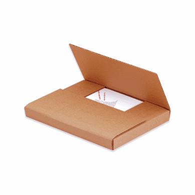 Corrugated Cardboard Bookfolds,Kraft, 15" x 11 1/8" x 2", 50 Bundle Pack
