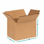 Corrugated Cardboard  Boxes | 4" x 4" x 4", 25 Count Bundle